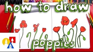 How To Draw Poppies [upl. by Nrevel]