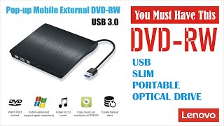 You Must Have Popup Mobile External DVDRW  Super Slim Portable USB 30 Interface  Review amp Test [upl. by Akialam771]