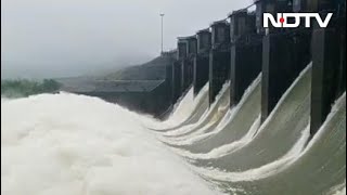 Karnataka Opens Dams As Water Level In Rivers Rises After Heavy Rain [upl. by Nirrat689]