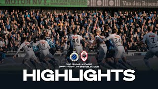 CLUB BRUGGE  ROYAL ANTWERP FC  HIGHLIGHTS  20232024 [upl. by Bashemeth]