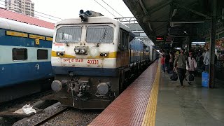 10103 Mandovi Express Entering Dadar Railway Station  Indian Railways [upl. by Harvie]