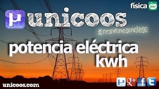 FISICA Kilovatios hora kwh Potencia electrica BACHILLERATO kilowattios [upl. by Llenrrad]