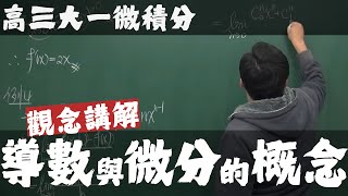 【高三大一微積分】微分篇｜1｜導數與微分的概念｜觀念講解 [upl. by Otto]