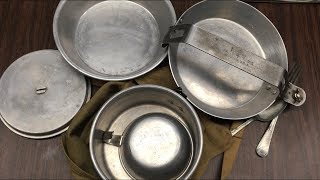 1930s to Early 1940s Wearever Boy Scout Mess Kit review and Demo [upl. by Edieh]