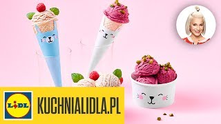 LODY WEGAŃSKIE 🍨  Daria Ładocha amp Kuchnia Lidla [upl. by Suhpesoj]