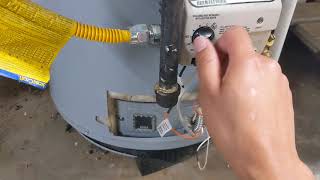 Fixing Honeywell water heater pilot light wont start system reset [upl. by Ainak955]