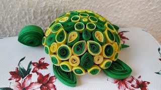 COMO HACER UNA TORTUGA DE FILIGRANA 🐢  TORTUGA DE PAPEL  QUILLING TURTLE [upl. by Sergo]