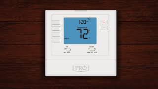 How To Program a PRO1 Thermostat T705 [upl. by Vasya729]