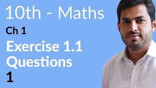 10th Class Math  Exercise 11  10th Class Math Chapter 1 [upl. by Anaud]