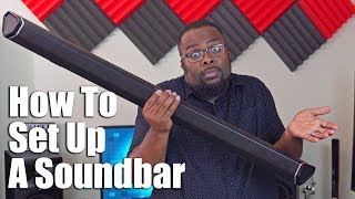 Sound Bar Setup  How To Set Up A Soundbar with HDMI ARC Optical [upl. by Werby680]