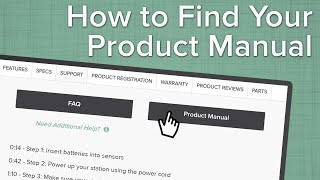 How To Find Your Product Manual [upl. by Retrak]