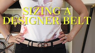 HOW TO CUT A DESIGNER BELT  My New Ferragamo Gancini Belt Reveal and Sizing Tutorial [upl. by Monagan]