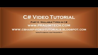 Part 6  C Tutorial  Nullable Typesavi [upl. by Neisa]