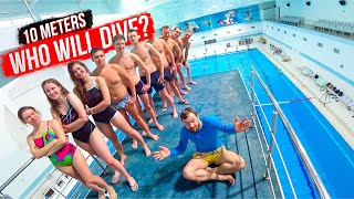 Regular People vs OLYMPIC DIVING  Tough Challenge at the Swimming Pool [upl. by Adne]