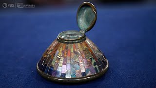 Preview Tiffany Studios Mosaic Glass Inkwell  Vintage Orlando Hour 2  ANTIQUES ROADSHOW  PBS [upl. by Htiekram44]