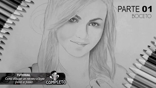 Como dibujar un retrato a lapiz paso a paso I Técnicas para lograr parecido [upl. by Marlena444]