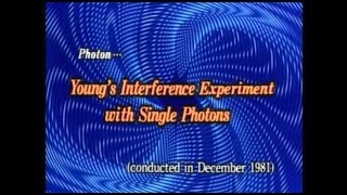 Youngs interference experiment with single photons Hamamatsu Photonics 1982 [upl. by Catha]