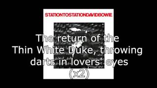 Station to Station  David Bowie  Lyrics [upl. by Riordan579]