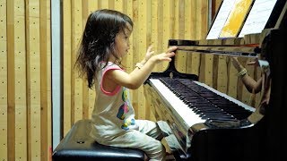 Listening to Piano by Emilie Barton 2 years old [upl. by Ahsehyt]