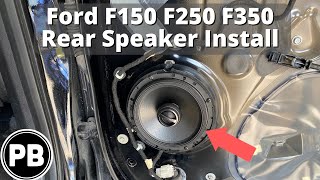 2015  2020 Ford F150 Rear Door Speaker Install [upl. by Durrej]