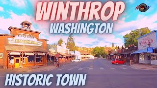 Historic Winthrop Washington  HWY 20 North Cascade Mountains [upl. by Dnalel]