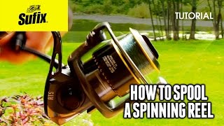 How to spool a spinning reel HOW TO FISH [upl. by Mundford]