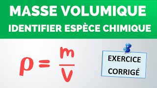 Comment calculer une MASSE VOLUMIQUE   PhysiqueChimie collège lycée [upl. by Leikeze]