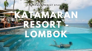 DELUXSHIONIST STAY  KATAMARAN Resort Senggigi Beach Lombok Review [upl. by Allbee]