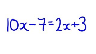 Solve Equation Unknown on Both Sides [upl. by Valerie]