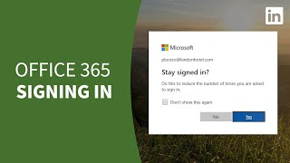 Office 365 Tutorial  How to Log In [upl. by Anemix157]