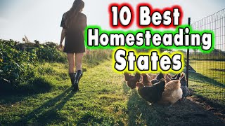 Top 10 Best Homesteading States [upl. by Gabe]