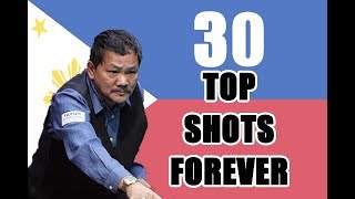 30 TOP SHOTS FOREVER With Magician Efren Bata Reyes [upl. by Liba127]