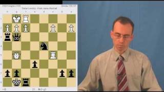 Chess Tactics S Levitsky  Frank Marshall Breslau 1912 [upl. by Jesus]