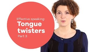 Vocal exercise  Speaking 3 Tongue twisters part 3 [upl. by Joly]