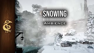 Snowing ❄  Winter Ambience  Icewind Dale  3 Hours [upl. by Lemrahc]