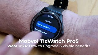 Mobvoi TicWatch Pro5 Upgrade to Wear OS4 [upl. by Thomson]