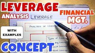 1 Leverage Analysis  Concept  Financial Management  BCOM  BBA  CMA [upl. by Woodrow]