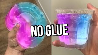 Testing VIRAL NO GLUE SLIMES How to make DIY NO GLUE slimes WATER SLIME amp 1 ingredient slime [upl. by Gnort905]