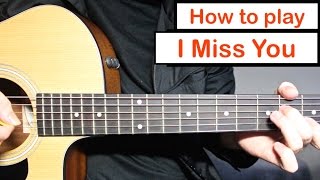 blink182  I Miss You  Guitar Lesson Tutorial How to play the RiffChords [upl. by Martella752]