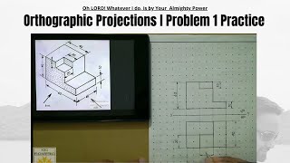 Orthographic Projections  orthographic projection in engineering drawing [upl. by Atinid615]