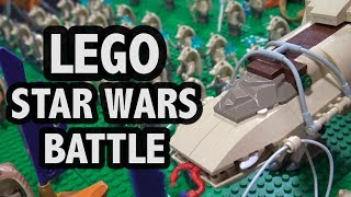 LEGO Battle of Great Grass Plains  Battle of Naboo  Star Wars [upl. by Zitvaa]