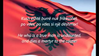 Albanian National Anthem  quotHymni I Flamuritquot SQEN [upl. by Nnahs966]