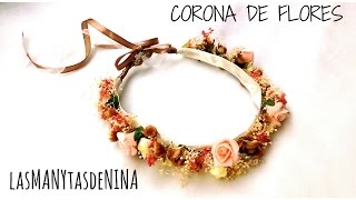 DIY CORONA DE FLORES [upl. by Ettelohcin]