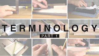 Beginner Woodworking and Carpentry Terminology Part 1 [upl. by Yrogiarc]