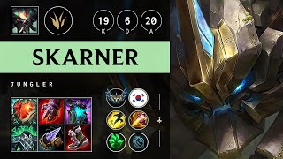 Skarner Jungle vs Qiyana Super CC  KR Challenger Patch 1421 [upl. by Mharba885]