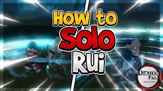 How to solo Rui boss in Demon Fall tips  EASY METHOD [upl. by Ettedranreb]