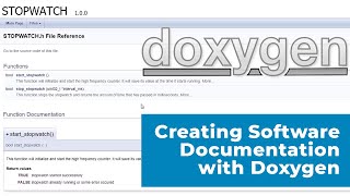 How to Create HTML and PDF Software Documentation Using Doxygen [upl. by Thorny455]