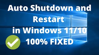 How To Fix Auto ShutdownRestart Problem On Windows 1110 In 2024 [upl. by Eatnuhs330]