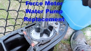 70HP Force amp 60HP Mercury Motor Water Pump Impeller Change [upl. by Haelam]