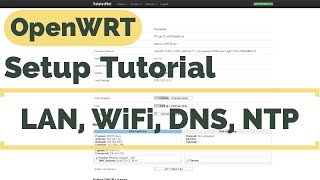 Setting Up OpenWRT  LAN WiFi and DNS [upl. by Airretal]